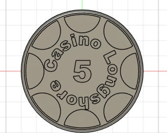 3D printed custom poker chips