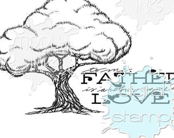 Father's Love | 3 Digital Stamps (Lighthouse, Tree and Truck)