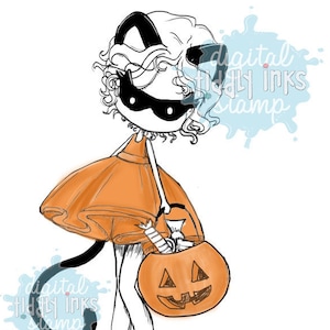 Trick or Treat Digital Stamp image 2