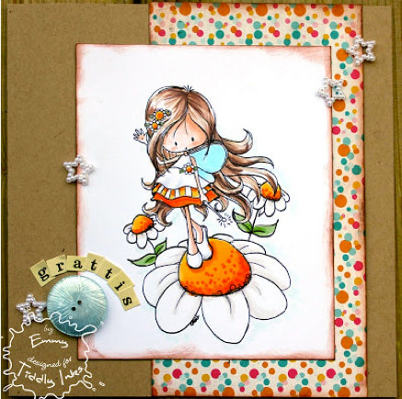 Wryn Fairy Sunny Day Digital Stamp image 9