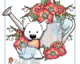 Puppy Pail | Colored Art Printable