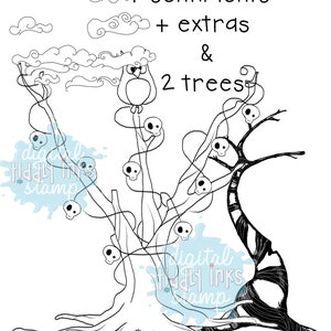 Gossmere / Toasting Properly / Terrorific Tree 3 Digital Stamps image 4