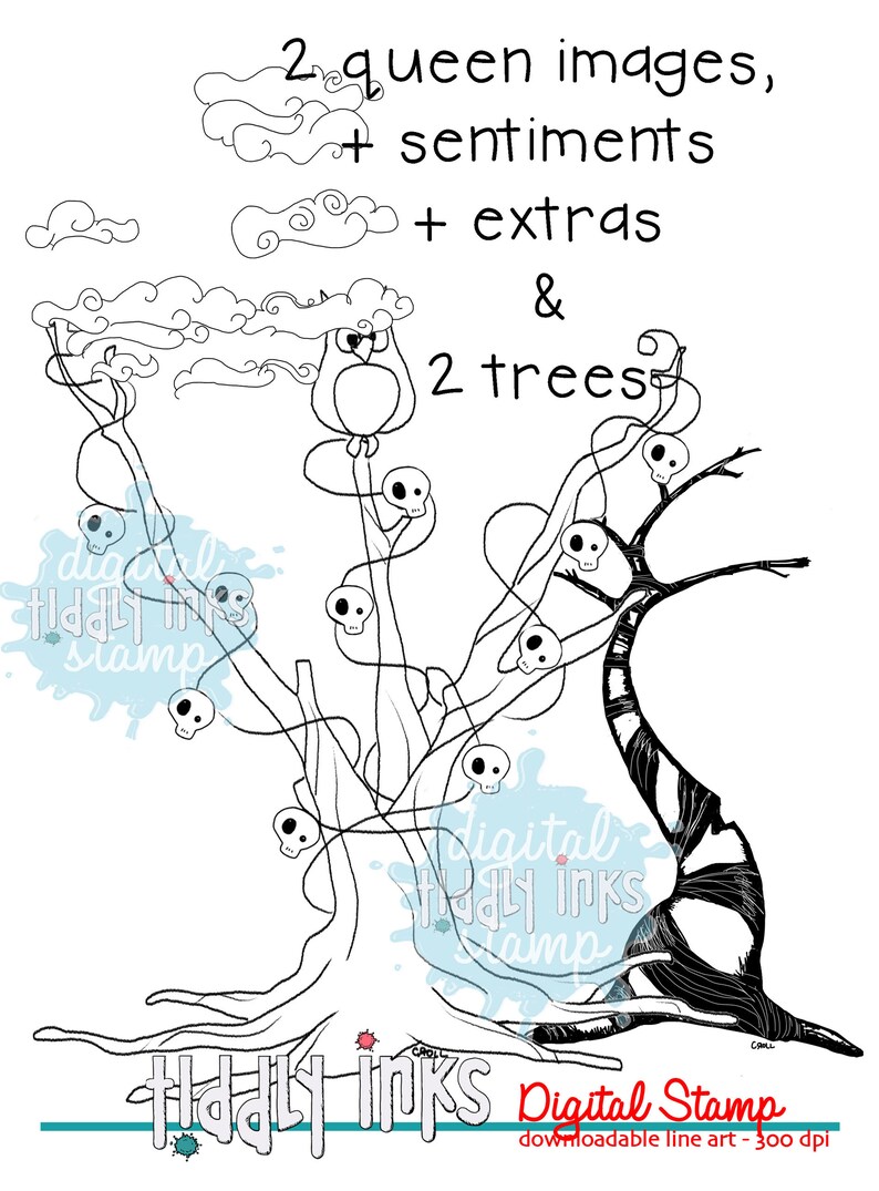 Gossmere / Toasting Properly / Terrorific Tree 3 Digital Stamps image 4