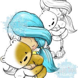 Wryn Loving Teddy Bears Digital Stamp image 3