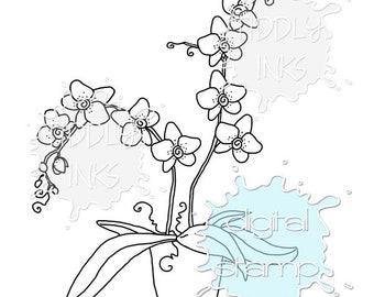 Mom's Orchids | 4 Digital Stamps