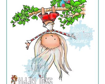 Hanging Around | 2 versions | Colored Art Printable