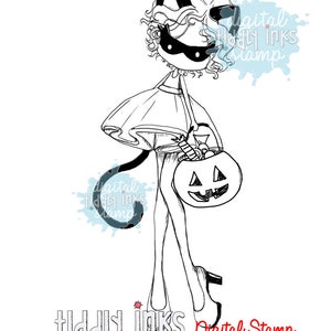 Trick or Treat Digital Stamp image 1