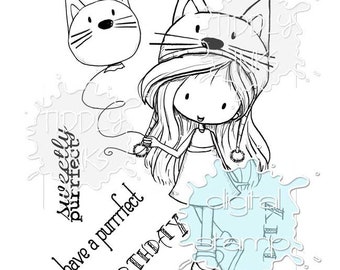 Wryn - Purfect Birthday | 2 Digital Stamps