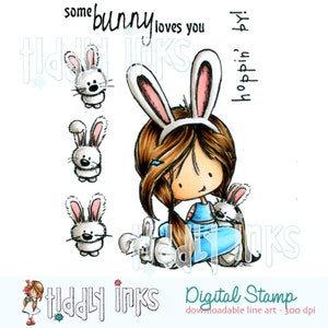 Wryn Somebunny Digital Stamp image 2
