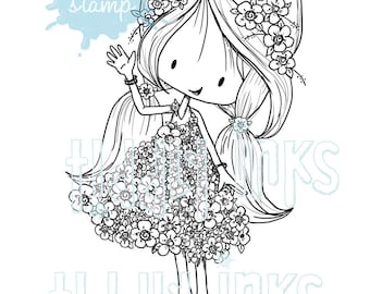 Flower Girls  | 3 Digital Stamps (Lilly, Forget Me Not and Poppy)