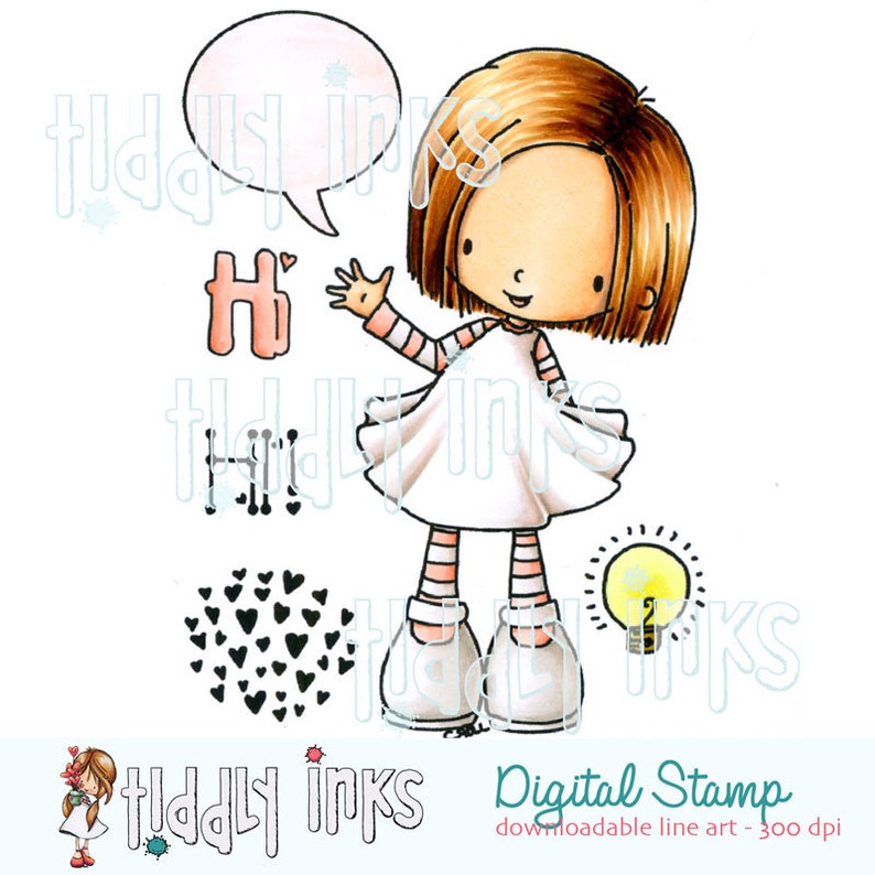 Ellie 4 Digital Stamps image 2