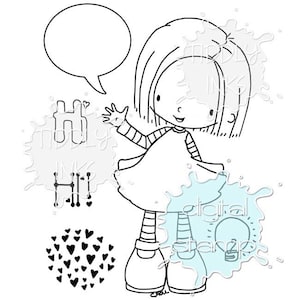 Ellie 4 Digital Stamps image 1