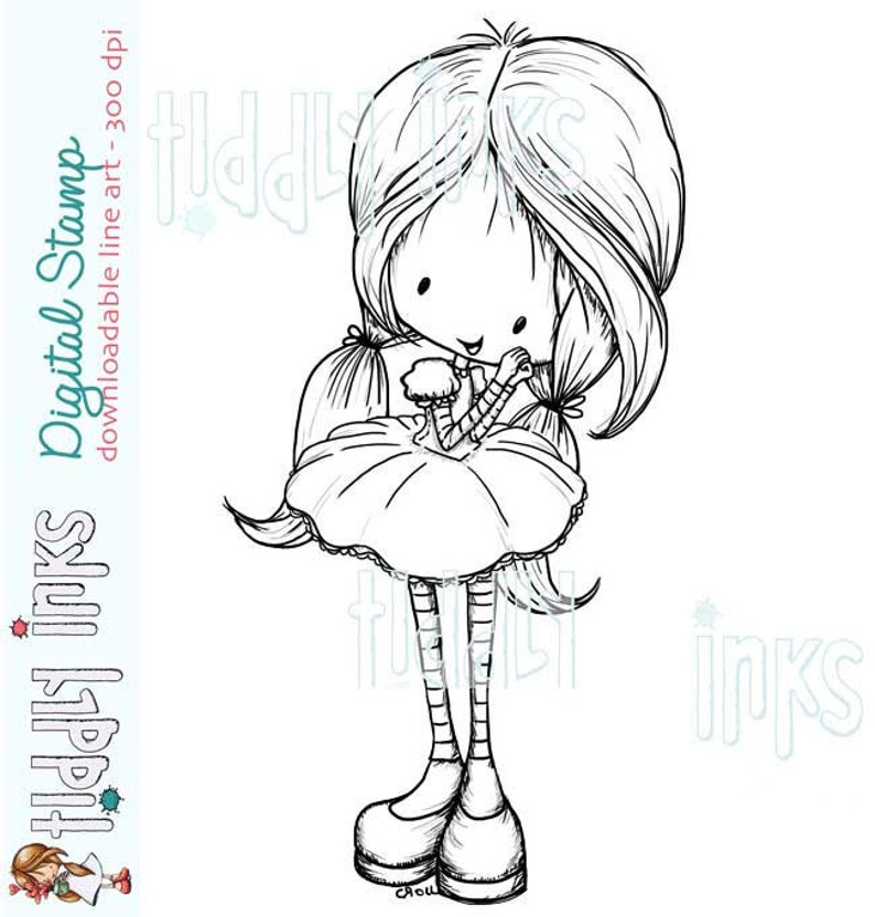 My Happy Thought Digital Stamp Wryn