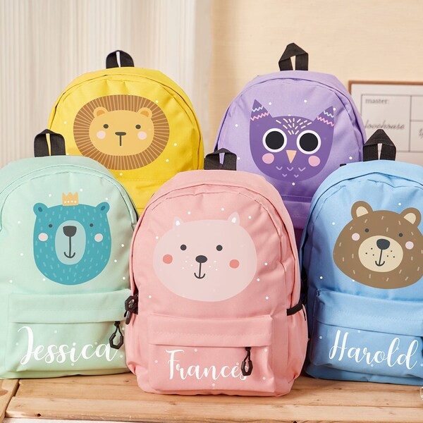 Personalized Kids Backpack,Toddler Backpacks,Children Backpack,Nursery Backpack With Name, Preschool Book Bag,School Bag,Kids Gift