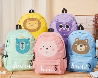 Personalized Kids Backpack,Toddler Backpacks,Children Backpack,Nursery Backpack With Name, Preschool Book Bag,School Bag,Kids Gift