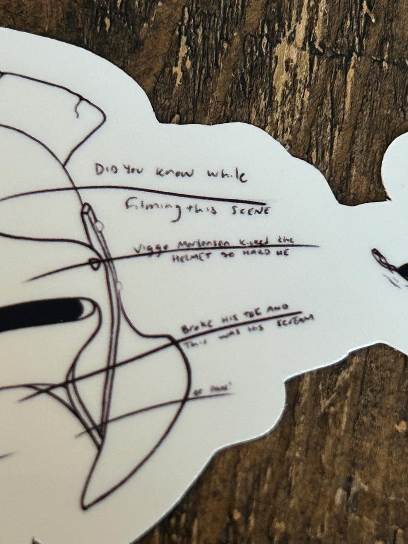 Lord of the Rings Sticker, Original Art, Aragorn Sticker, Funny, Nerdy