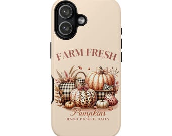 Cute Pumpkin Phone Case, Fall Aesthetic, Coquette, Farmhouse Cozy, Iphone 17 16 15 14 13 12 11 8, Samsung Galaxy S25 S24 S23 S22 S20, Pixel