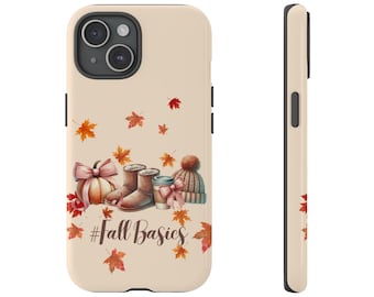 Cute Fall Basics Phone Case, Coquette Pumpkin, Iphone 16 15 14 13 12 11 X 8, Pro Max Plus, Samsung Galaxy S25 S24 S23 S22 S21 S20