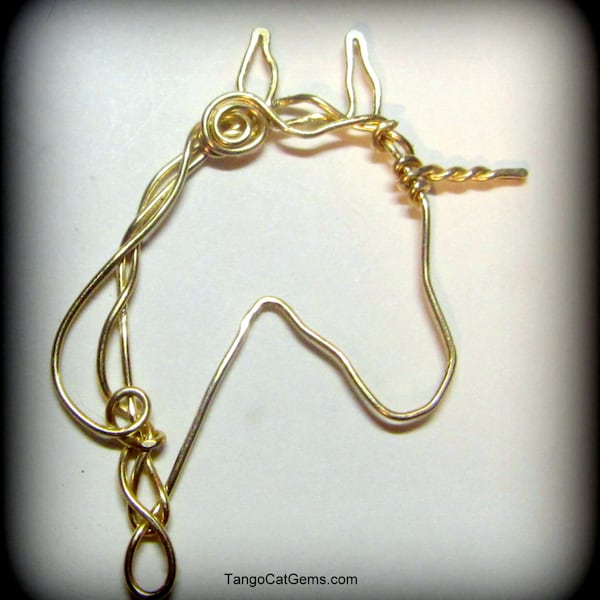 Unicorn Horse  Wire Wrap jewelry  Tutorial