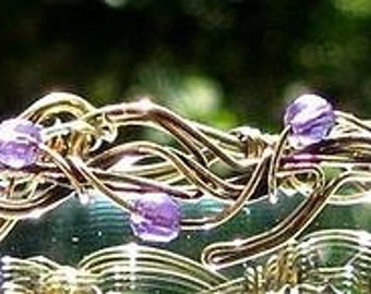 Wire Wrapped Bracelet Tutorial Enchanted Twig and Vine filigree design