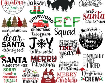 Kerst Svg bundel - sneeuwpop Svg - kerstboom Svg - grappige kerst Svg - Merry Christmas Svg - kerst Svg gesneden bestand Png Pdf Dxf Eps