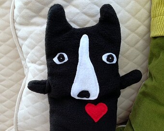 Bobby ~ The Boston Terrier Bummlie ~ Stuffing Free Dog Toy ~ Ready To Ship Today