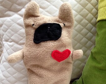 Claude ~ The French Bulldog Bummlie ~ Stuffing Free Dog Toy ~ Ready To Ship Today