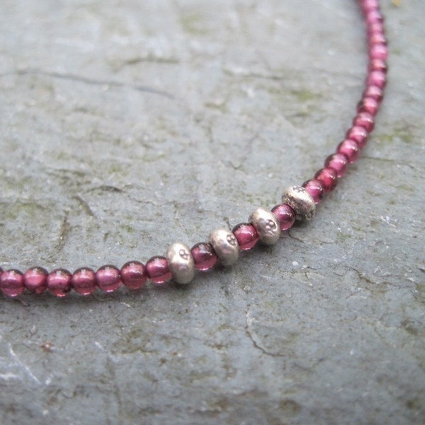 Garnet Anklet