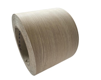 White Oak 7'' Wood Pre-glued Veneer Roll, Easy Use Iron-on Hot Melt. Available in Different Length. For Beams, Furniture, Wall Unit and More