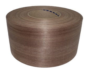 Walnut 9'' Natural Wood Veneer roll Pre-glued Iron-on Hot Melt Adhesive. Furniture, Repair Patch, Wall Panel, Beams