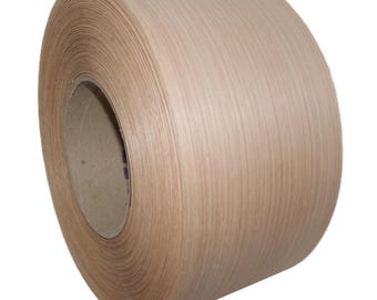 Red Oak 7 inch Wood Veneer Roll Preglued Edge Banding, Iron on Hot Melt. To Restore Furniture, Repair Patch, Furniture Making, Wall Panel