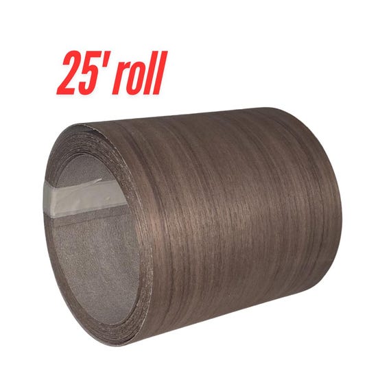 NON-GLUED Walnut 9 Inch Wide Natural Wood Veneer Roll Edge Banding. Great for Restoration, Doors, Wall Panels, Furniture, Pillars, Beams