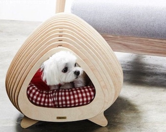 Unique Pet House,Parametric Pet House,Modern dog house, Modern dog  kennel,Indoor dog house,Pet supplies,Pet furniture,Cat gifts,Dog Gift