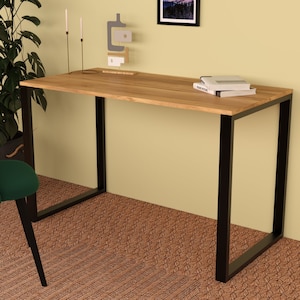 Metal Table Legs,Flat Black (Set of 2), Cafe Table Legs, Metal Table Base, Furniture Base Metal Frame, Office Table Legs, Rusti Table Legs