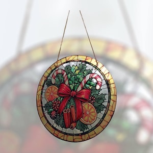 Christmas suncatcher,stained glass window hangings, Christmas gifts modern,stained glass,window hangings,custom stained glass,christmas gift