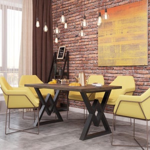 Steel Dining Table Legs (2 legs). Butterfly Metal Custom Table Legs for Kitchen Table Dining Table Coffee End Table For Heavy Duty Table Top