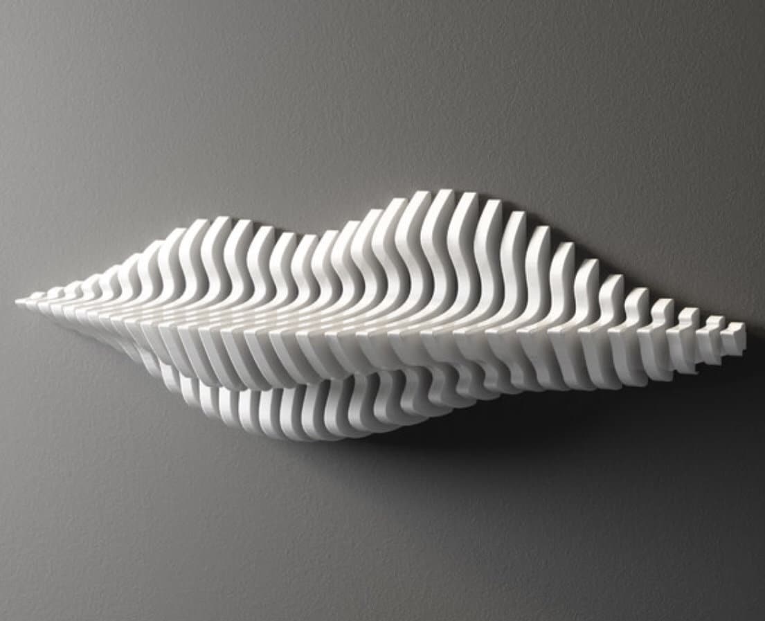Parametric Wall Shelf, Parametric Wood Shelf,wood Wall Decor,wood Wall