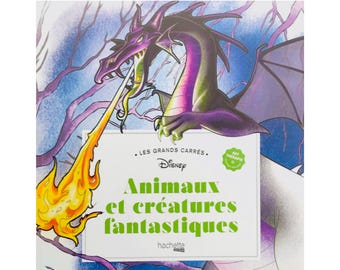 50 (PDF) Animals and Fantastic Creatures/Mystery Book/Colouring by number,Colouring for adults/Kids colouring