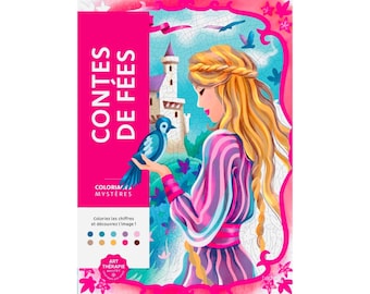 100 (PDF) Libro para colorear de misterio de cuentos de hadas Libro para colorear de misterio de Lilo & Stitch, Colorear por números, Colorear para adultos/colorear para niños