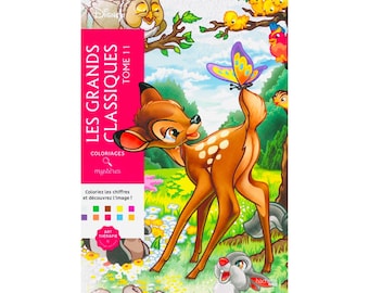 100 (PDF) Libro para colorear/actividad imprimible de misterio de los grandes clásicos para adultos/niños