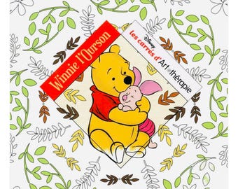 100 (PDF) Libro para colorear misterioso de Winnie the Pooh, Colorear por números, Colorear para adultos/Colorear para niños