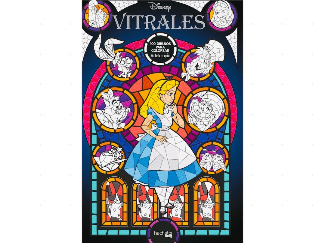 100+(Digital) Stained glass Mystery Colouring Book,Colouring by number,Colouring for adult