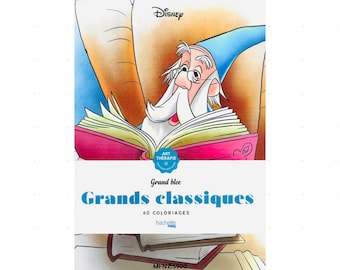 60 (Digital) Libro para colorear misterioso Grands clasiques/Libro para colorear, Colorear por números, Colorear para adultos, Niños