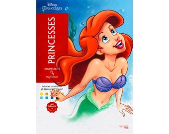 100(PDF) Princess Mystery Colouring Book/Colouring Book,Colouring by number,Colouring for adults