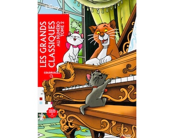 100 (PDF) Les Grands Classiques Deel 2/Kleuren op nummer/Mysterie kleurboek/Kleuren voor volwassenen en kinderen/Disney kleurboek
