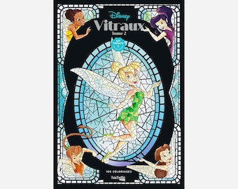 100 (PDF) Libro de colorear misterioso de vidrieras, colorear por números, colorear para adultos/colorear para niños