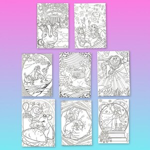 60 (PDF) Livre de coloriage Magic Mystery (livre de coloriage, pages à colorier, coloriage par numéros, coloriage) image 2