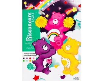 100 (PDF) Care Bears 2/Mystery Colouring Book,Colouring by number,Colouring for adults and kids colouring/Disney Coloring Book