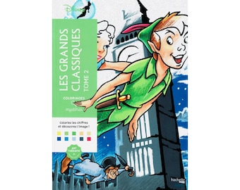 Más de 100 (PDF) Grandes Clásicos Vol. 2 Libro de Misterio para Colorear, Colorear por Números, Colorear para Adultos/Niños