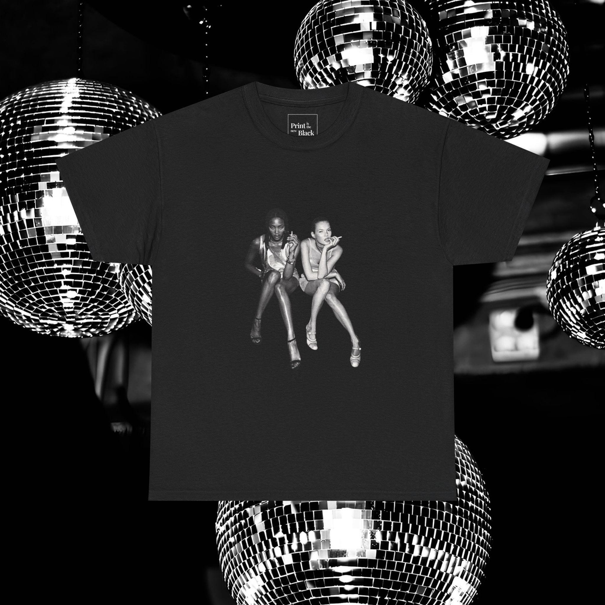 Kate moss and naomi campbell t shirt - Etsy 日本